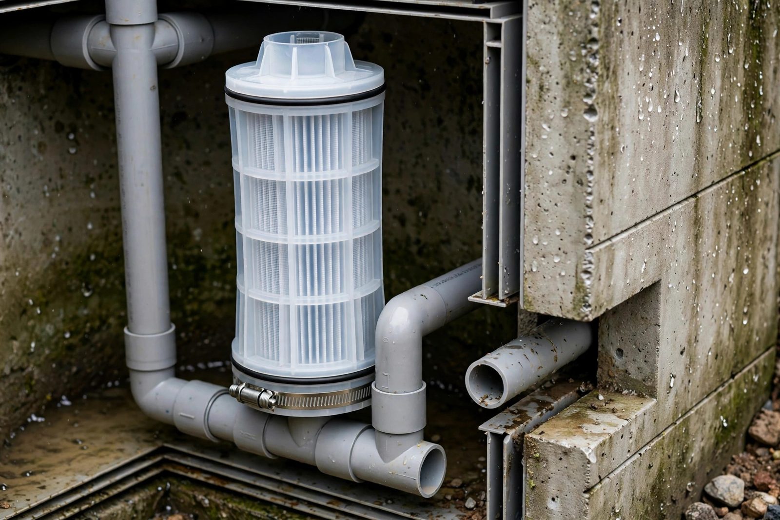 Septic tank effluent filter cartridge